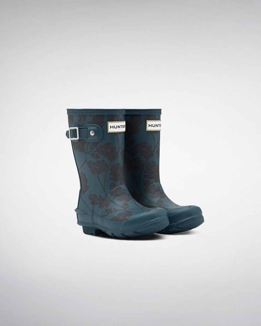 Bottes de Pluie Hunter Original Grands National Trust Print Enfant Bleu OHCLQUB-09